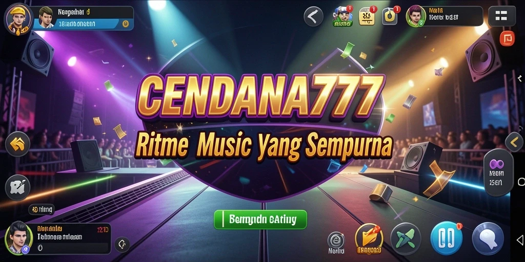 Screenshot CENDANA777 yang menampilkan pengalaman bermain musik yang seru.