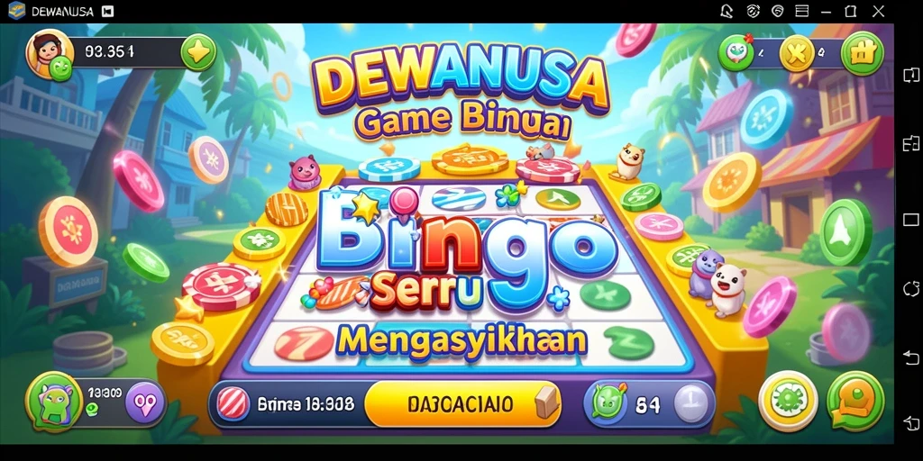 Tampilan gameplay DEWANUSA yang menegangkan saat bermain Bingo.