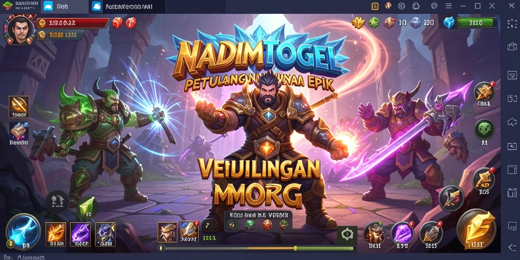 Gameplay kegiatan MMORPG yang seru dan mendebarkan dalam NADIMTOGEL.