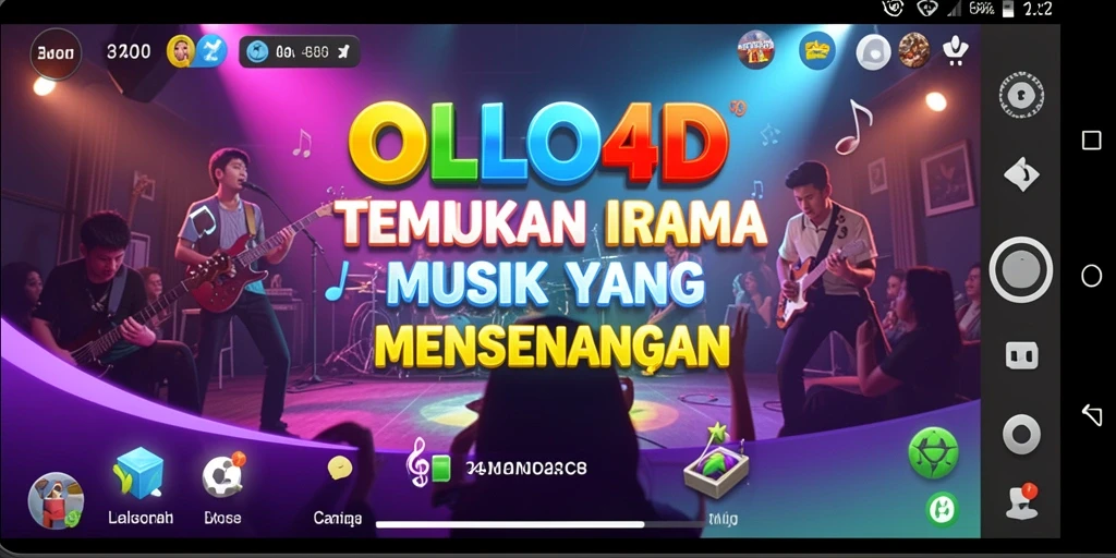 Screenshot gameplay yang menunjukkan aksi seru dalam bermain musik.