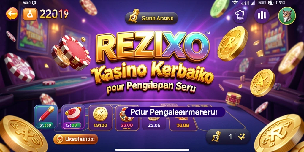 Tampilan gameplay seru di REZIXO dengan berbagai permainan Kasino.