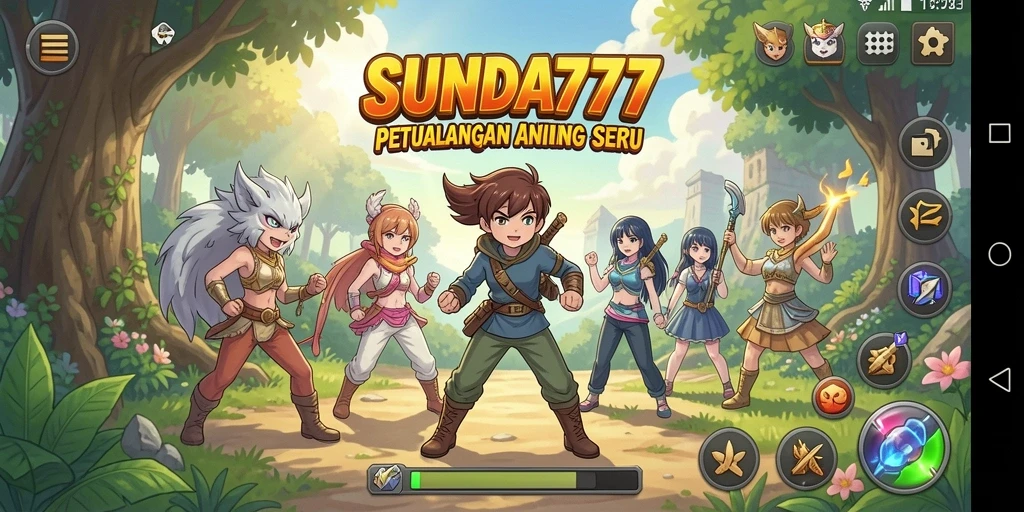 Screenshot SUNDA777 menampilkan aksi seru dalam gameplay Anime.